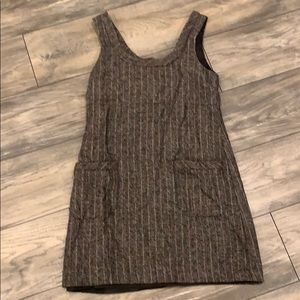 Grey striped pinafore